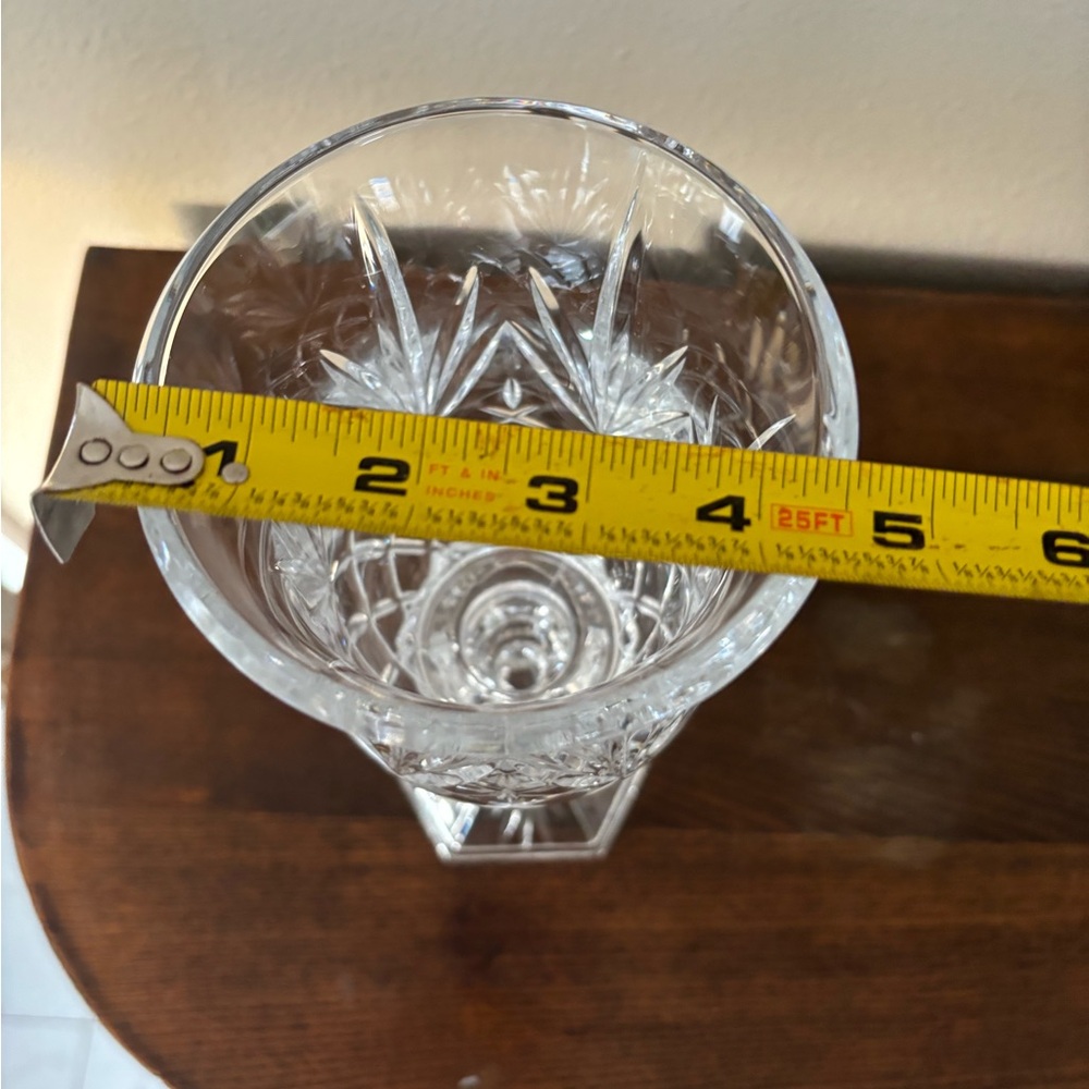 Godinger Lexington hurricane lamp, made from 24% lead crystal - Picture 7 of 7